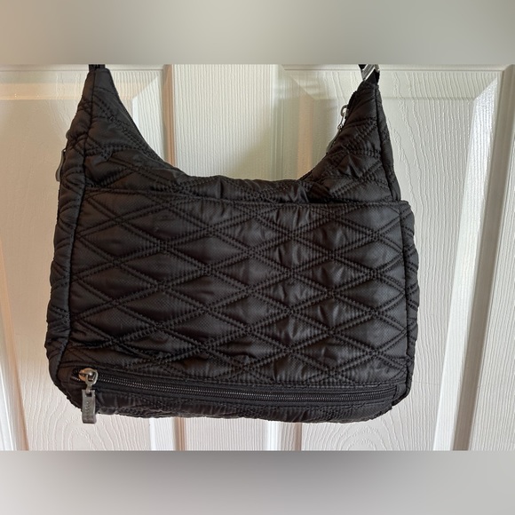 BAGGILLINI Black Quilted Multi Pocket Crossbody - Picture 6 of 11